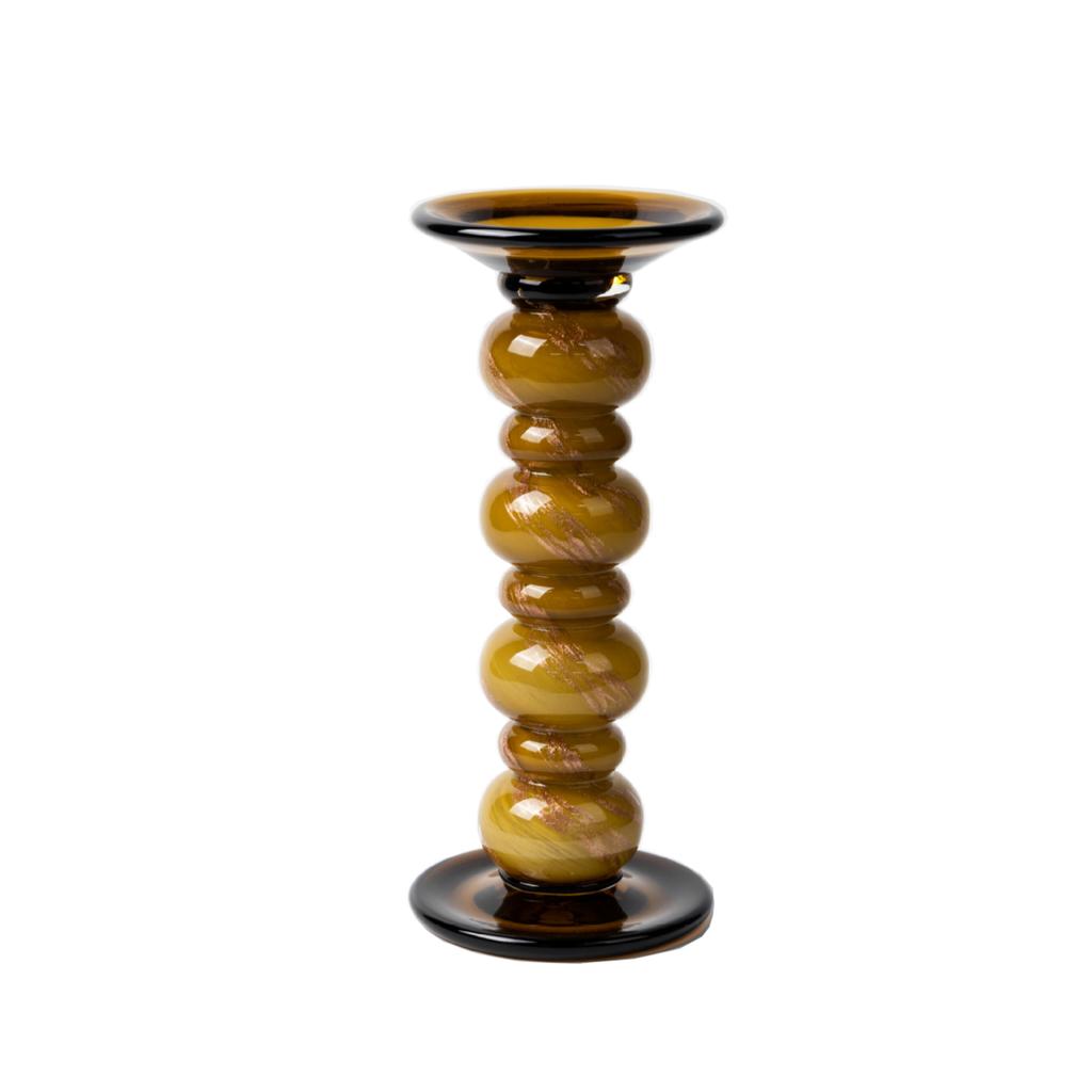 Glass Candlestick Geometric Pebbles Candle Holder Candelabros Decorativos Wedding Centerpieces Decoration
