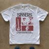 Sinners Movie Vintage Poster T-Shirt | Film Tee