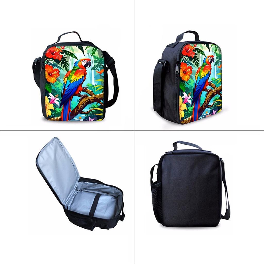 New Truck Pattern Three Piece Set Rucksacks for Boys Plus Girls Best Gifts 2D Flat Animated School Knapsack for Children