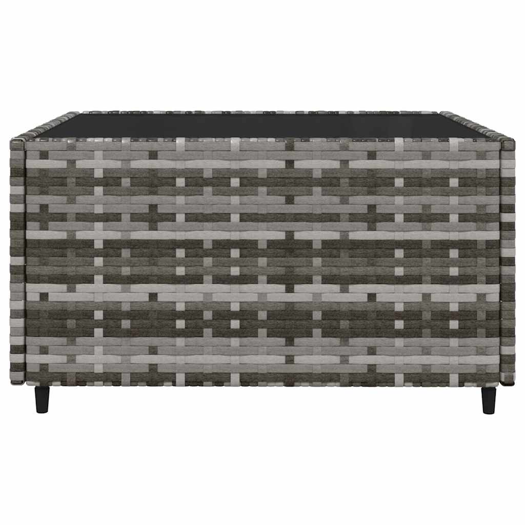Vidaxl 4-Cz. Garden Lounge Set, Cushions, Grey PE Rattan