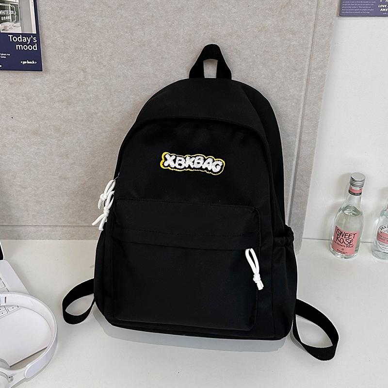 Однотонный рюкзак школьная сумка кампус рюкзак Small зелёный — фото 13