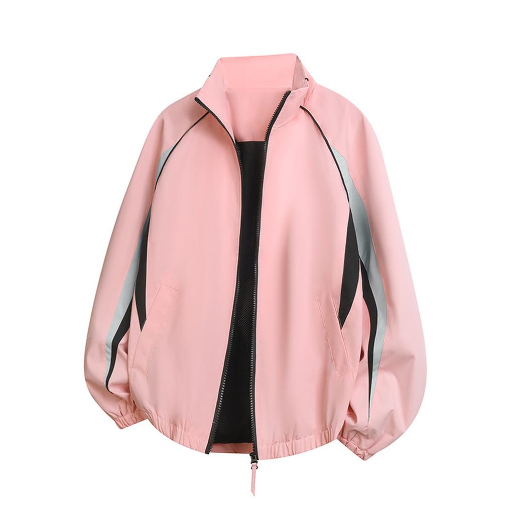Stitching Sports Stand Collar Jacket Outdoor Cold Windproof Men's Jacket Casual All Fashion Zipper Jacket