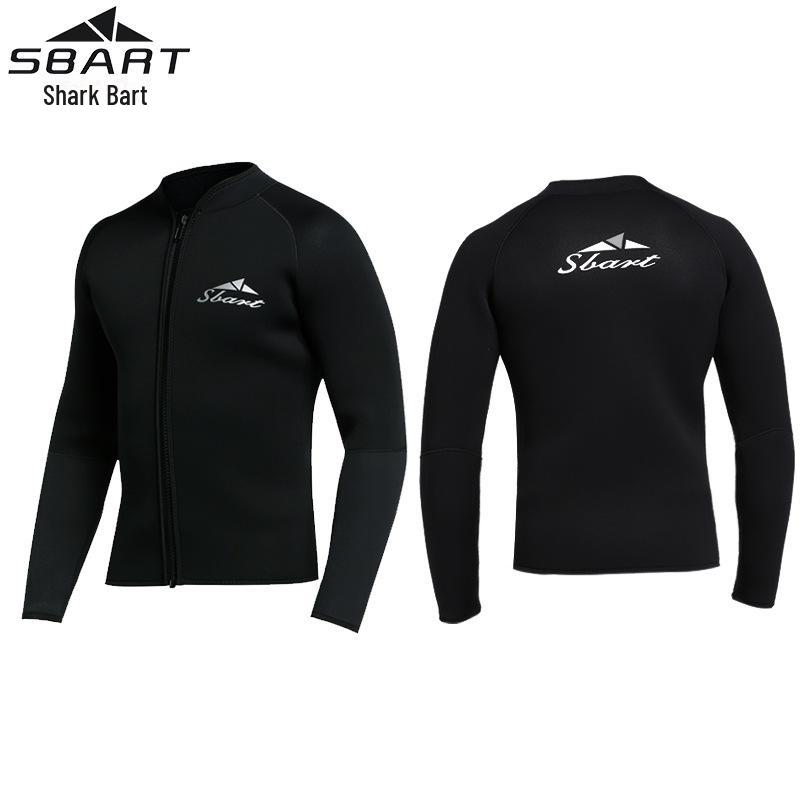 1,5 mm lange mouwen Sharkskin duik- en surfpak - Koudebestendige complete set
