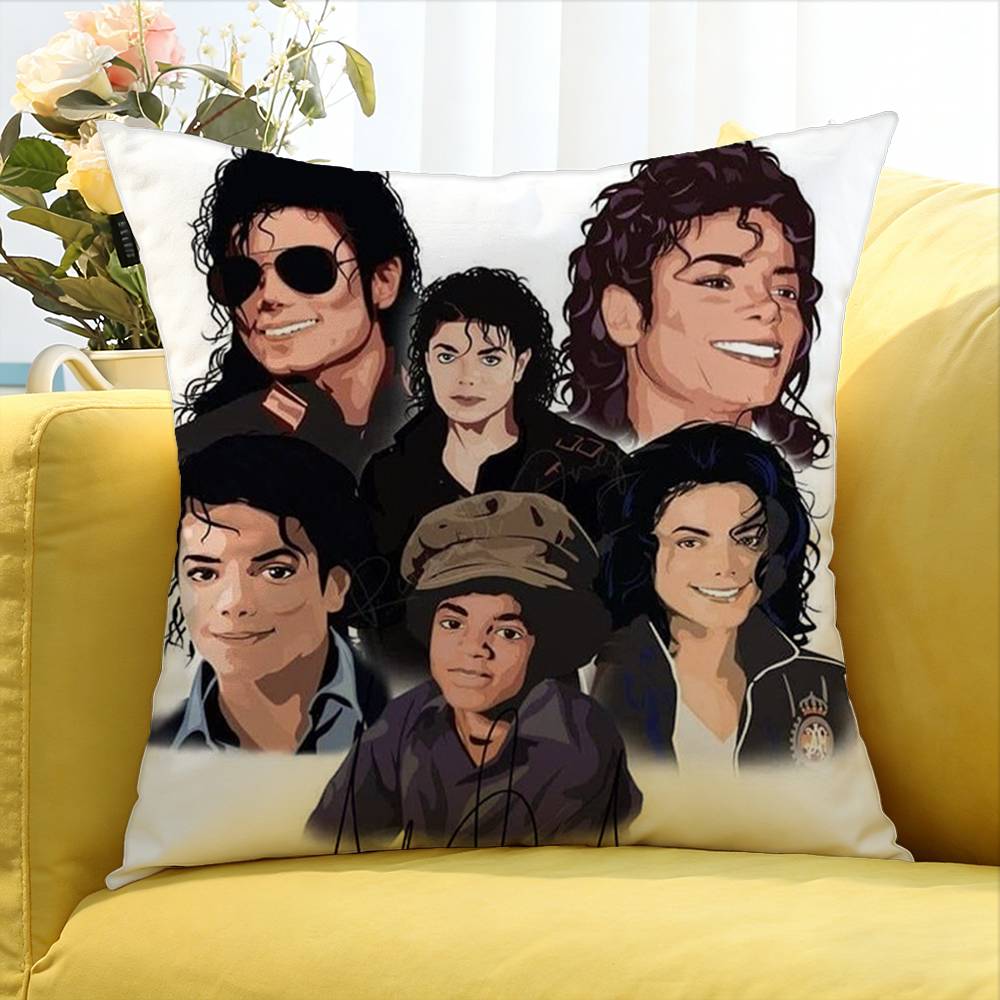 Legend M-Michael J-Jacksons World Various Sizes Square Pillow Case For Car Home Bedchamber Decor