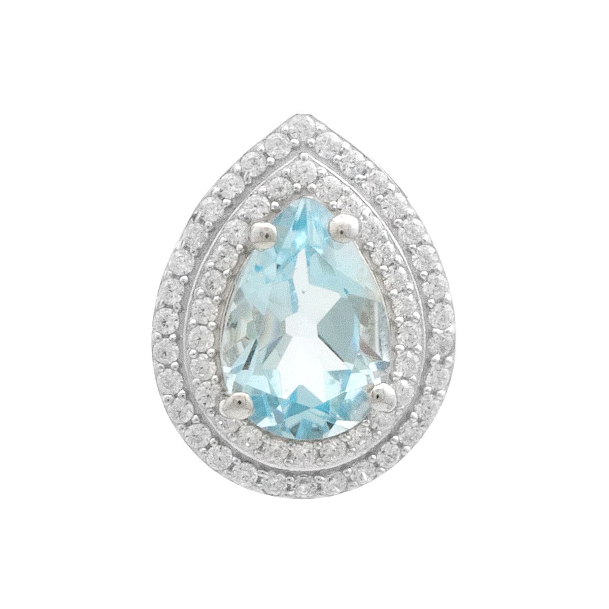 

Серебряная подвеска с топазом 2.955ct (2179597) небо синє світло кольору