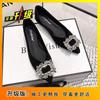 Flat bottom shallow mouth rhinestone ladyshoes fairy gentle skirt evening wind pointed soft sole comfortable single shoes female 2025 new