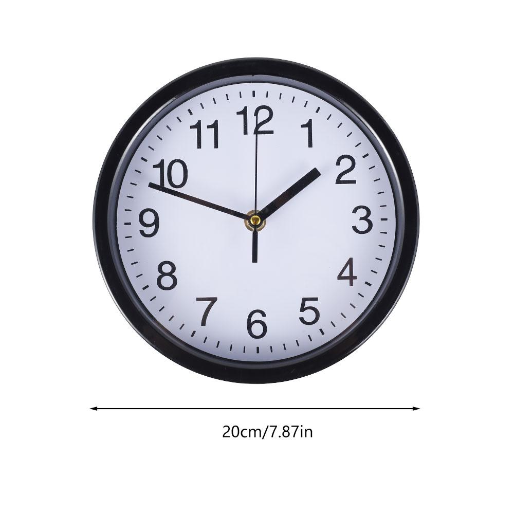 Leise Wanduhr Vintage Leise Runde Wanduhr 8 Zoll Batteriebetrieben Wanduhr für Wohnzimmer Zuhause Schlafzimmer Küche