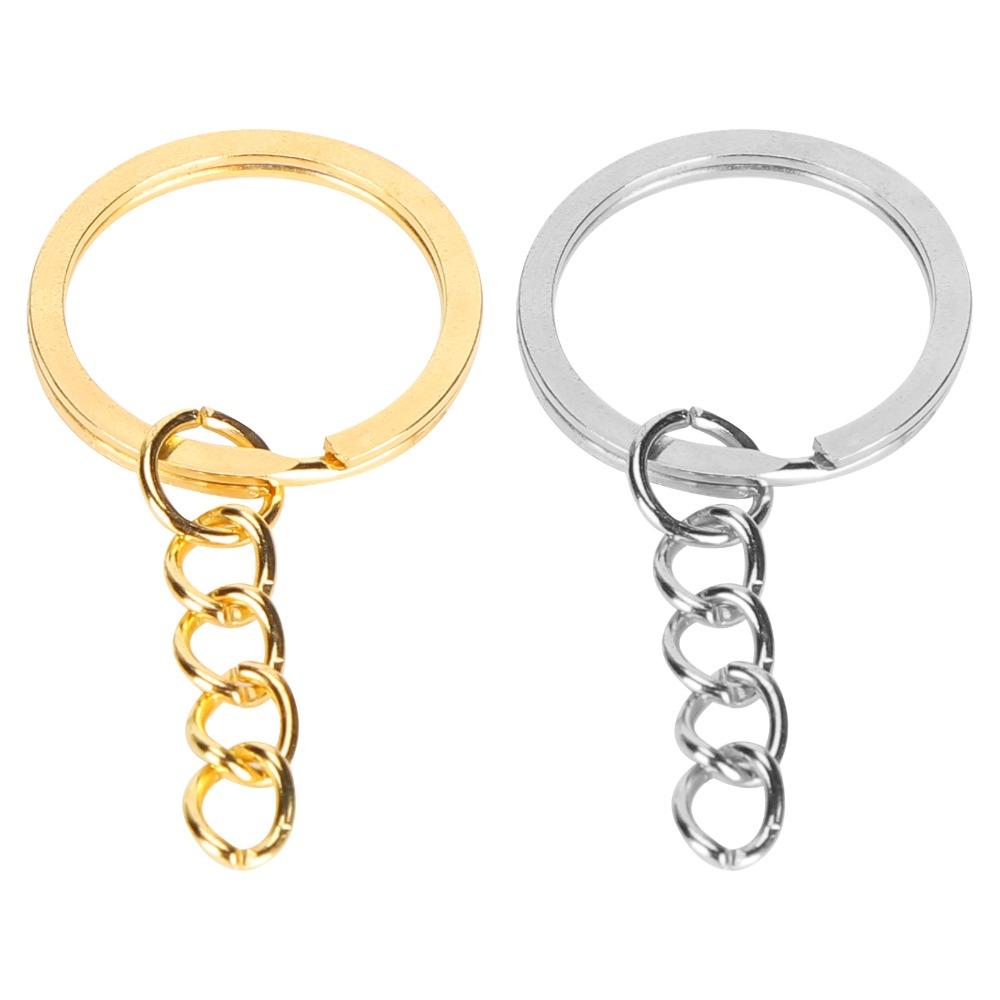 220pcs Gold DIY Keychain Rings Silver Keychain Rings Kit Split Keychain Rings  Jewelry Making