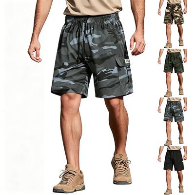 Mens Shorts Casual Camo Cargo Gym Shorts Men Loose Shorts for Men with Multiple Pockets Mens Workout Shorts
