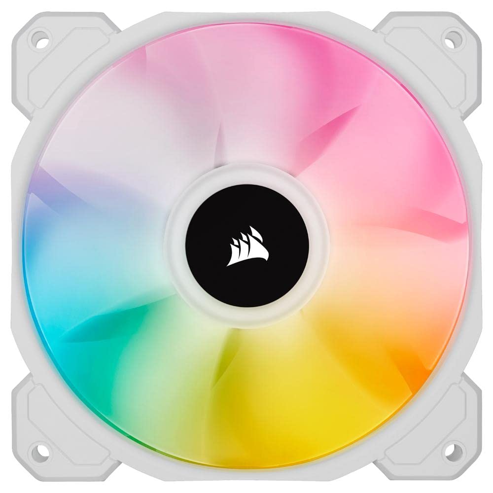 

CORSAIR iCUE SP120 RGB ELITE Performance 120mm PWM Single Fan White PC Case Fan 12cm CO-9050136-WW білий