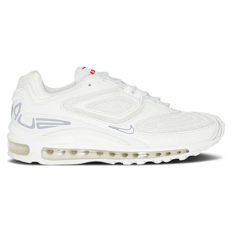 Supreme x Nike Air Max 98 TL SP Bílé Unisexové Tenisky Metalicko-Stříbrná Plachetnicová DR1033-100