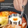 304 Stainless Steel Poached Egg Mold Creative Household Kitchen Gadgets Portable Breakfast Fried Egg Steamed Egg Shaping Device