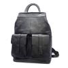 Black Large Backpack Simple Casual Men'S First Layer Cowhide Backpack Business Travel Computer Backpack