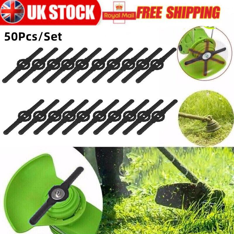 20/50PCS Plastic Blade Set Cutter Replacement For Cordless Grass Trimmer Strimmer