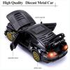 1/32 Scale Mustang Shelby GT500 Diecast Metal Model Cars, Pull Back Toy Car with Sounds and Lights Toy Gifts for 3+ Years Old Kids