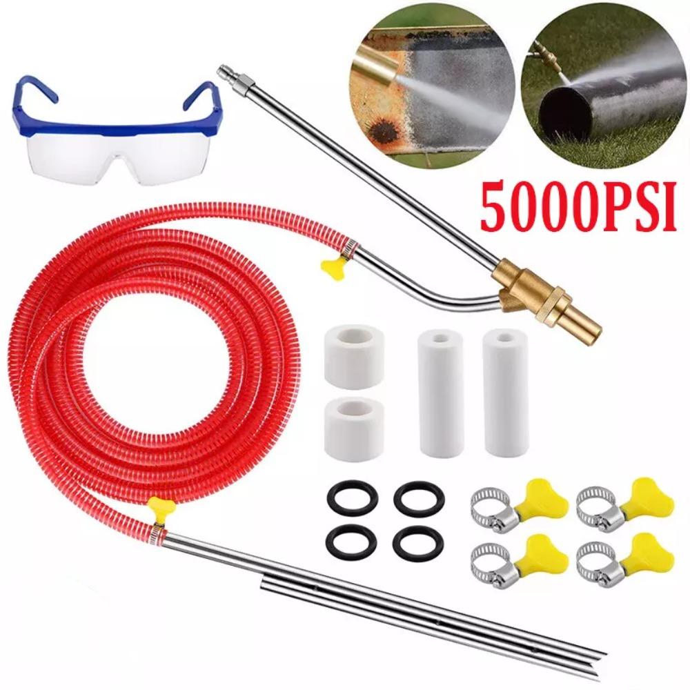 Quick Disconnect Pressure Washer Sandblasting Kit Wet Sand Blasters Kit  Removing Rust Graffiti