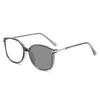 Men Ultra Light Large Frame Photochromic Near Sight Glasses Trendy Women Myopia Glasses Anti Blue Light Color Changing Eyewear