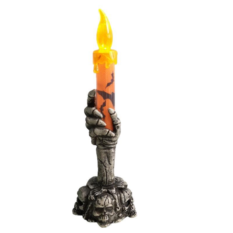 Halloween LED Ghost Hand Skull Candle Lamp Decoration