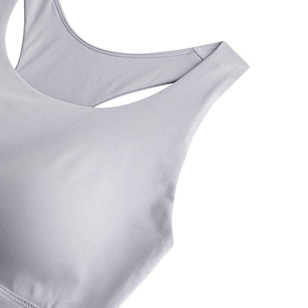 Anta Womens Training Fitness Bra Autumn 2025 Women Underwear Jacquard-Gray 962537101-2
