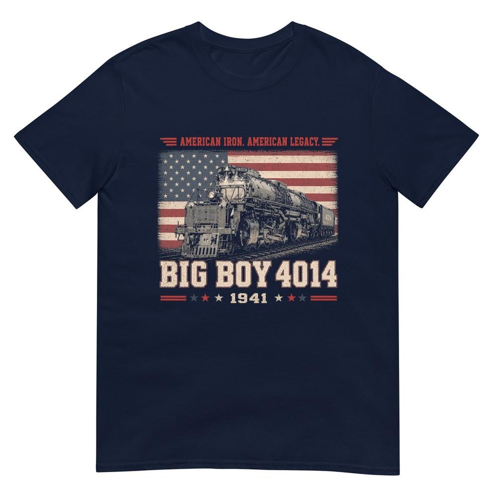 Big Boy 4014 Vintage Steam Locomotive Railroad Train Engine TShirt S