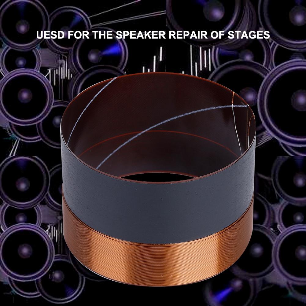 1ks 75,5mm audio basový reproduktor, kmitací cívka, basový reproduktor, zvuková mechanika, černý hliník