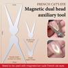 Professional Dual Ended French Cat Eye Magnet Nail Art Tool For Diy Gel Polish To Create V Shape Crescent Line Manicure