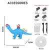 6.56FT Inflatable Toy Blue Dinosaur Santa Xmas Yard Lawn Party Decoration With LED Light Christmas Home Supplies Ornaments Gifts