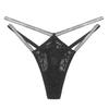 Low Waist Sexy Lace Transparent Panties Fine Women Double Strap Thong Sexy Lingerie Breath G-string Underwear Sensual Tangas
