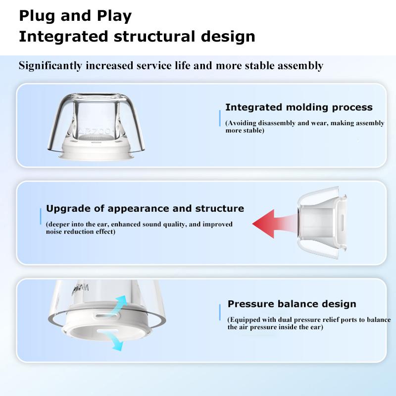 2025Latex Ear Tips for AirPods Pro Anti-slip Ear Tips Dustproof Anti-allergic Ear Plugs for AirPods Pro 2 Silicone Eartips Cover