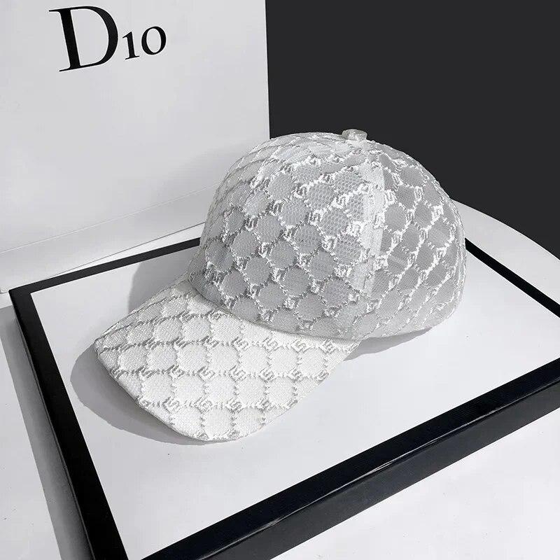 Hat for Women's Summer Fashion Mesh Breathable Sunshade Baseball Cap 2024 Outdoor Adjustable Ladies Sun Hat