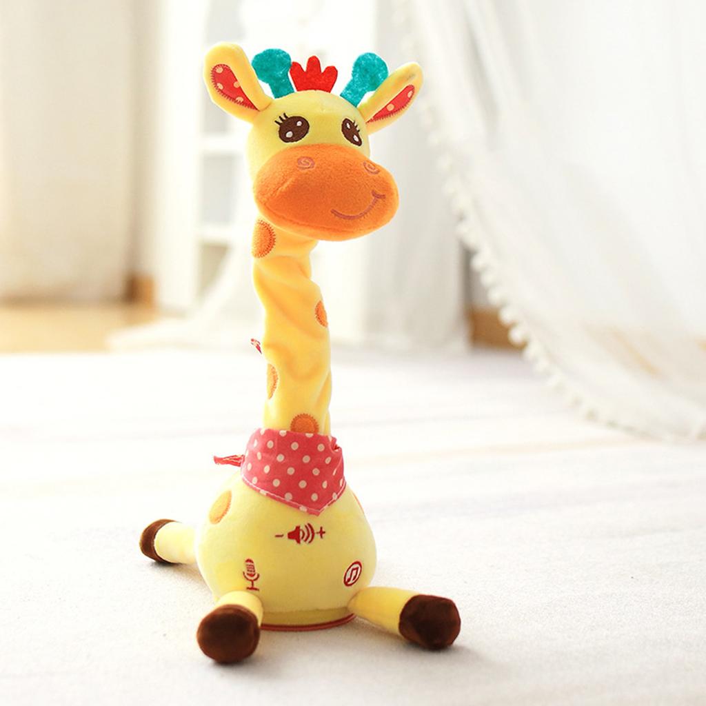 Interactive Dancing Giraffe Plush Toy with Adjustable Volume and Multiple Music Options for Kids