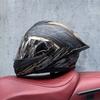 DOT Full Helmet Double Mirror Helmet Men's Four-season Universal Hard Hat Female Knight Locomotive Double Lens