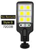 108COB Solar Street Lights Outdoor Waterproof Human Body Sensing Courtyard Garden Wall Household Lights Rural Road Wall Lights