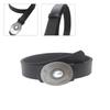 Vintage Pin Buckle PU Belt for Women Cool Subculture Oval Pearl Inlaid Buckle Belt Waistband for Teens Girls Accessory