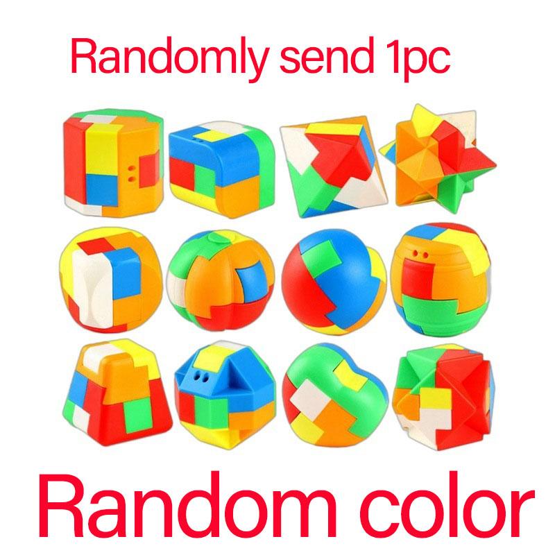 

Colorful PP Material Lu Ban Cube Puzzle Toy Deconstructable And Reassemblable Perfect Christmas Gift Brain Teaser Challenge Game
