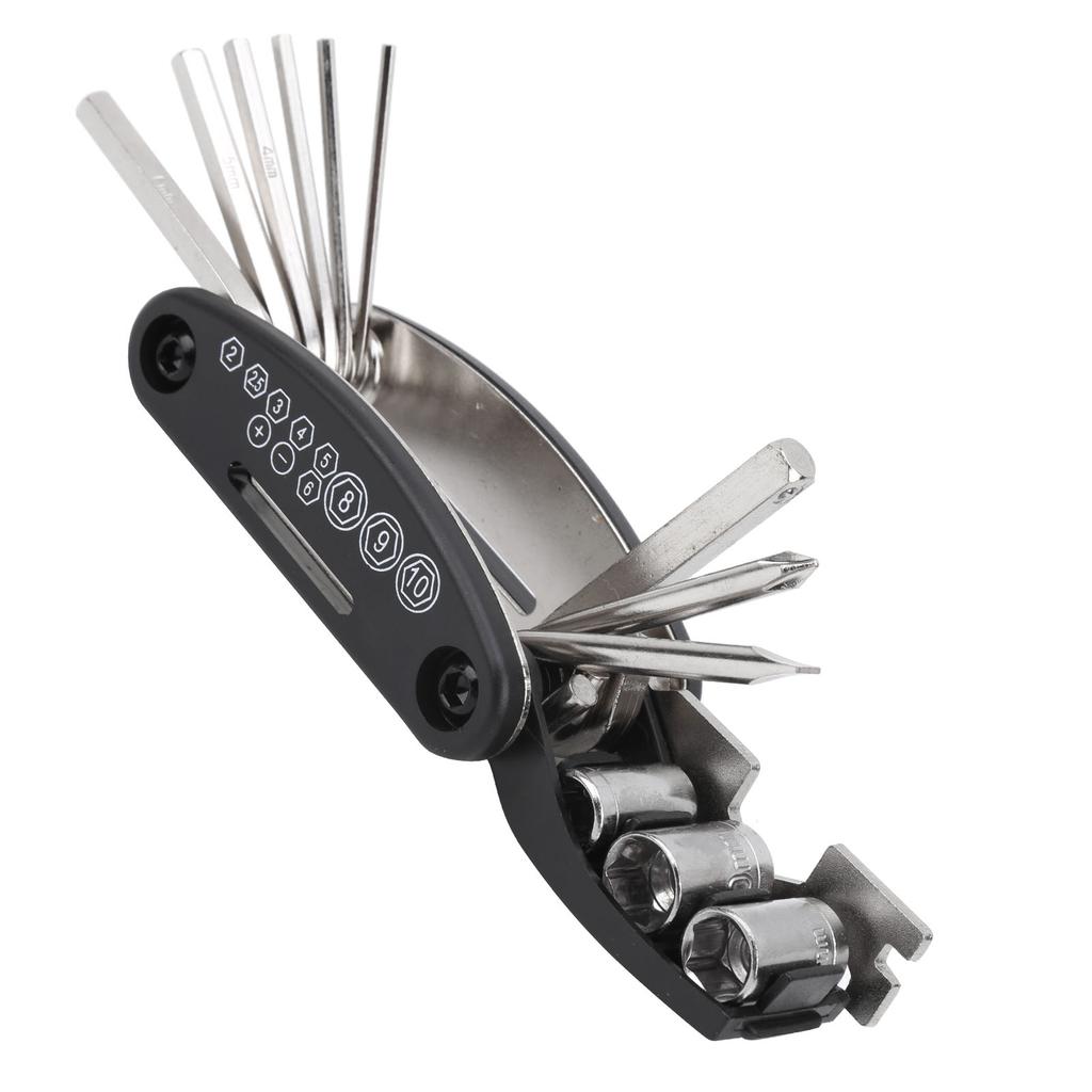 Fahrrad Schnell-Reifenreparaturset Reifenheber 16 in 1 Multifunktionswerkzeug Fahrradwartungsset