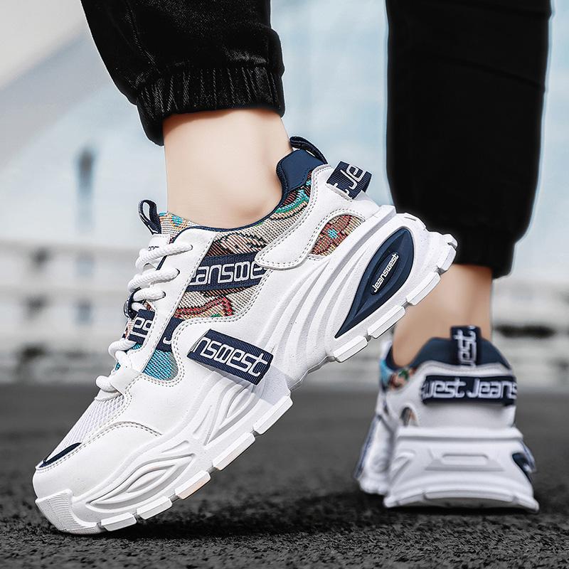 New Fashion New Men's Fashion Casual Low Top Sports Shoes Students Thick Sole Comfortable Sneakers Boys Male Classic Breathable Basketball Shoes