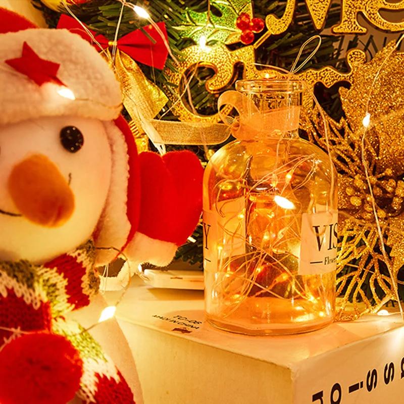 1/5/20M USB LED String Lights Copper Silver Wire Garland Light Waterproof Fairy Lights For Christmas Wedding Party Decoration