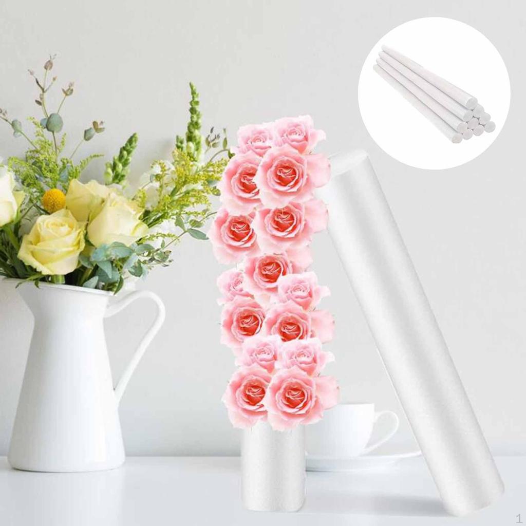 10 Foam Cylinder Rods, Craft Tubes, DIY Material, Sponge for Matching Decoration, Wedding