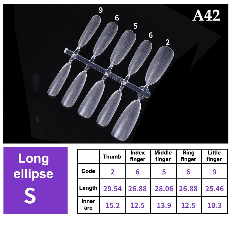 100Pcs/Box False Nails Transparent Press On Nails Coverage False Nails Tips Short Shaped Water Drop Full Sticker For Nails