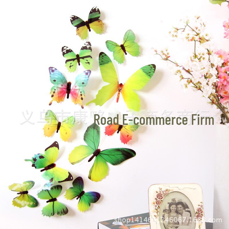 

Наклейки на стену в виде 3D-бабочки - новый дизайн с имитацией ПВХ для декора холодильника