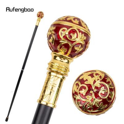 Gouden Rode Bal Wandelstok Decoratieve Vampier Cospaly Vintage Feest Modieuze Wandelstok Halloween Kroes 93cm