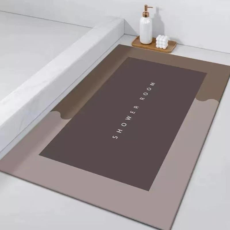A Non-slip Bath Mat, Ultra-absorbent and Quick-drying Soft Shower Floor Mat, Machine Washable, Suitable for Bathrooms and Bedrooms, Home Bathroom Rugs