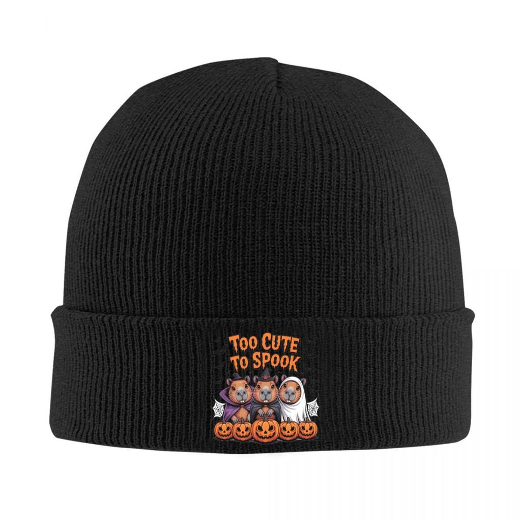 Capybara Halloween Warm Knitted Cap Winter Knit Bonnet Hat Skullies Beanies Hip Hop Caps for Unisex