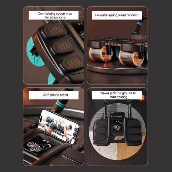 Roată abdominală cu rolă de susținere automată a cotului, bărbați, femei, antrenament de bază