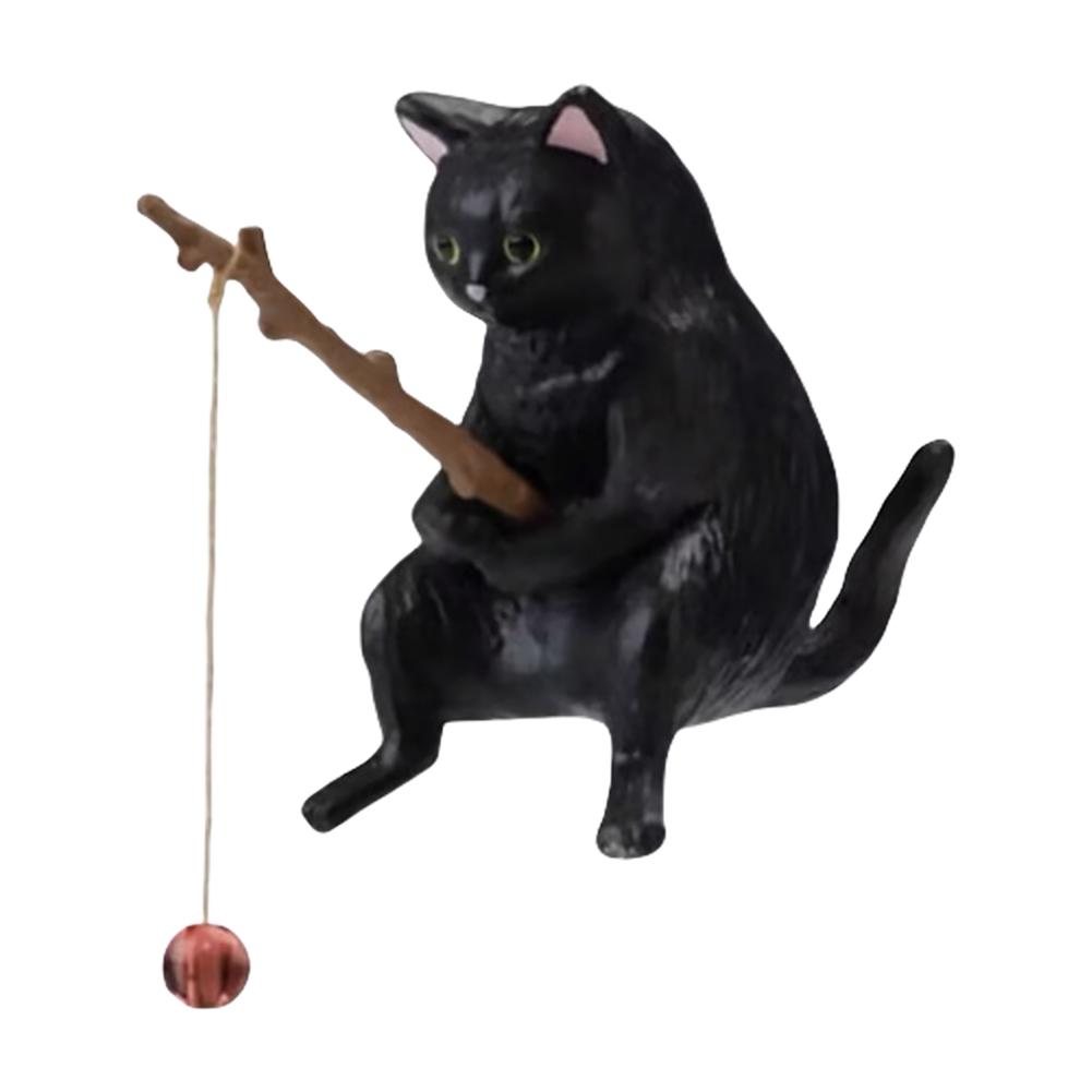 

7PC/5PC Fishing Cat Aquariums Decorations Fishtanks Hangable Decors Landscape Aquatic Pet Fishtank Ornament Desktop Accessories