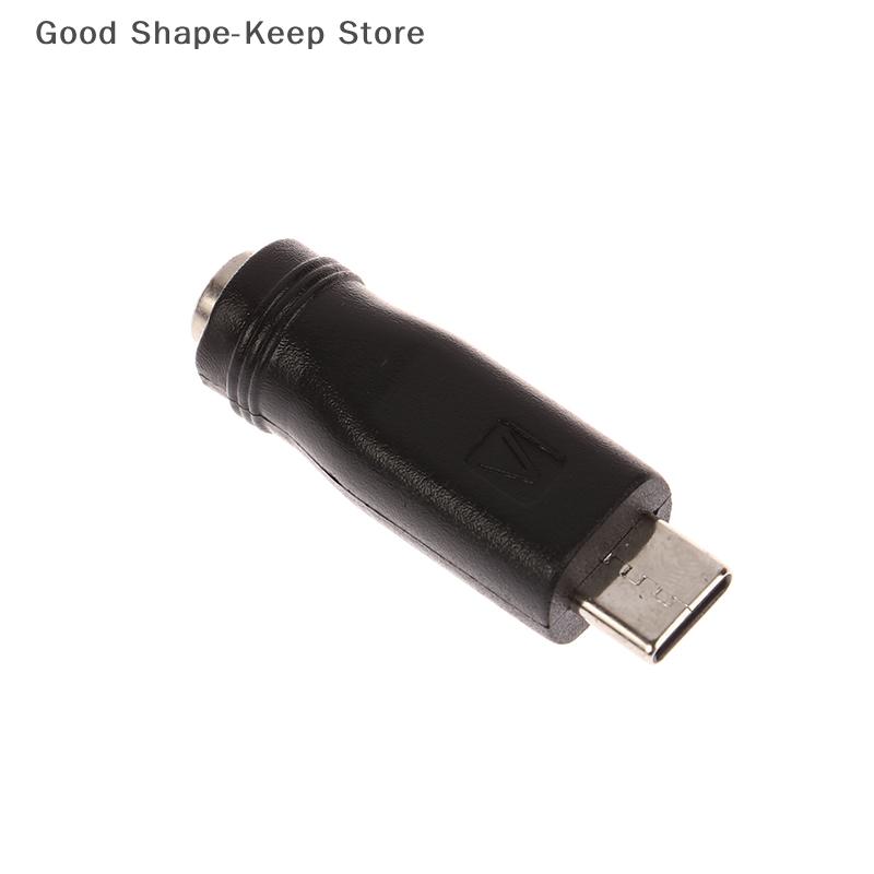 1 PC DC Power Adapter Converter with 5.5x2.1mm Female Jack to USB Type-C Male Connector
