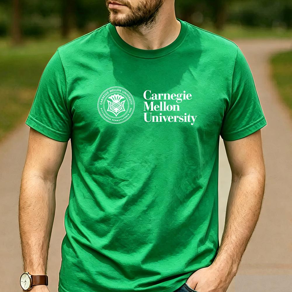 Vintage Carnegie Mellon University Pittsburgh Circular Seal Aesthetic Graphic T Shirt Unisex Short Sleeve Alumni Gift Top