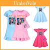 Kpop Demon Hunters Girl Short Sleeve Sleep Dress With Ruffled Hem For Ki Comfort