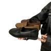 Soft Sole Version~ Internet Celebrity Versatile Fashion British Style Small Leather Shoes Women's Shoes 2025 Autumn Flat Bottom Brown Loafer Single 